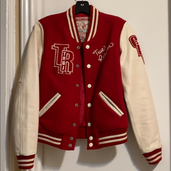 true religion letterman jacket